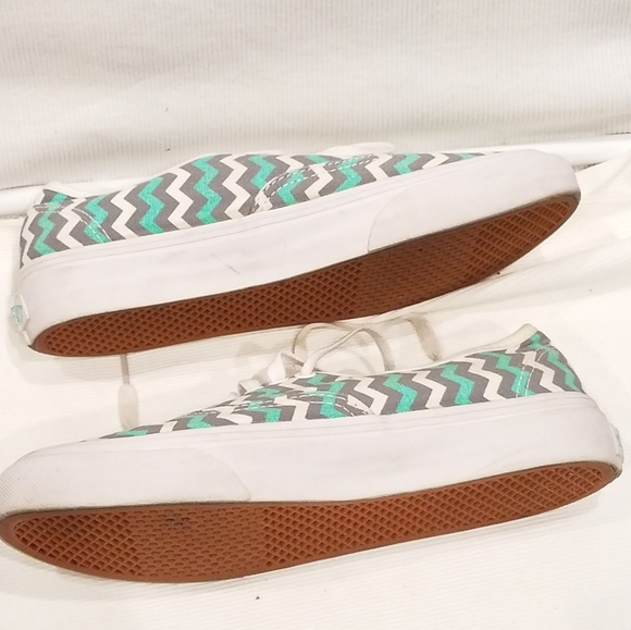 Vans Authentic Gore Skyway ZigZag Turquoise Mens 5 - Picture 11 of 12